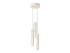 Sollux Lighting Lámpara colgante Toris desván de acero - 3 fuentes luminosas 3000K - L.19,5 x A.108 cm - Beige Clearance