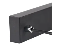 Outlet NETTLIFE Lámpara colgante vintage para salón dorada, 3 bombillas E14, cristal industrial, ALTURA REGULABLE Negro