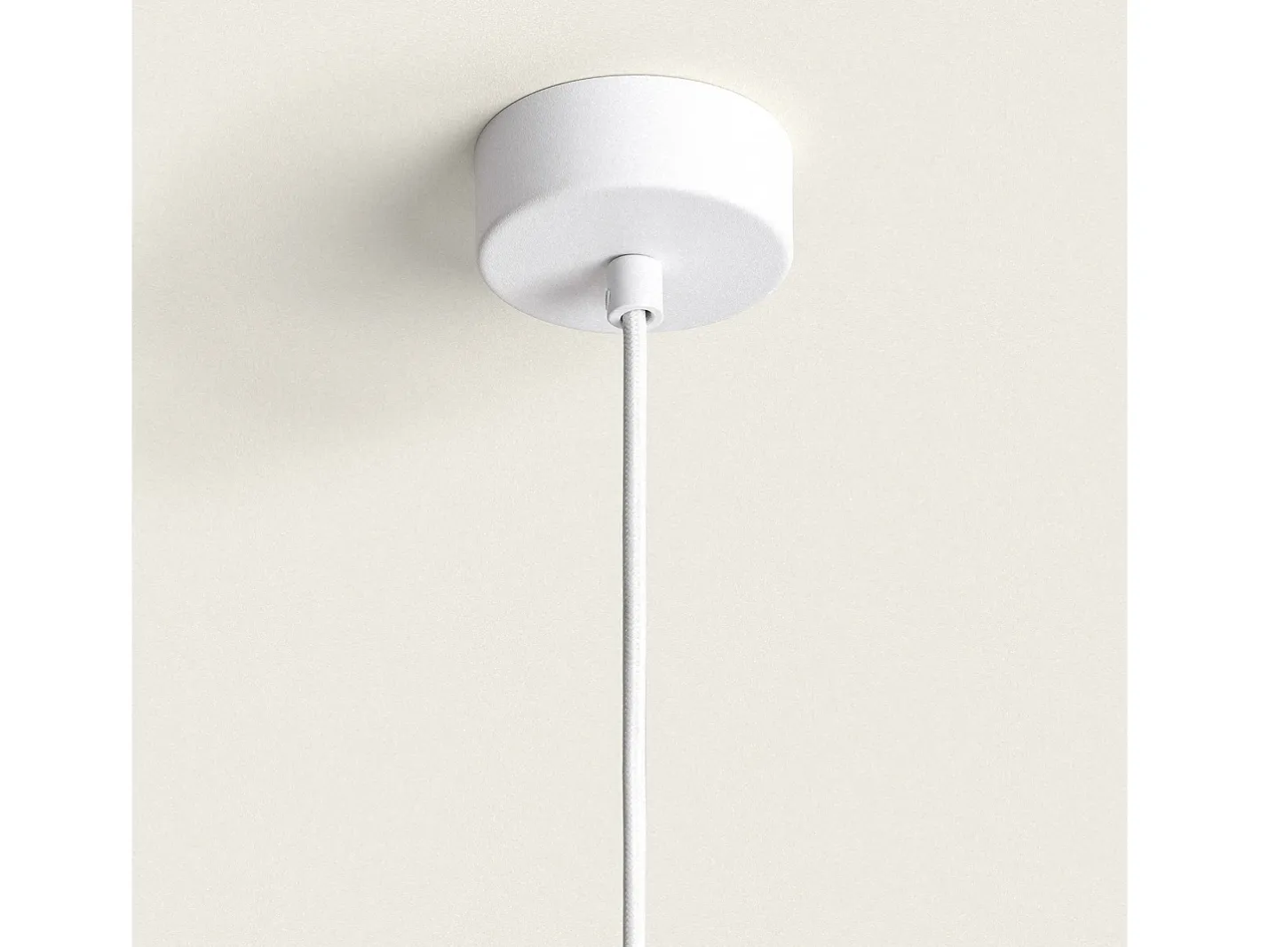 Outlet Ledkia Lámpara Colgante Yeso Colum Blanco