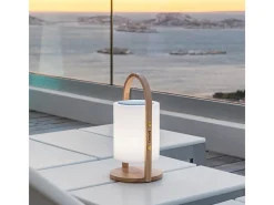 Lumisky Lámpara con altavoz Bluetooth inalámbrico 10W WOODY Color natural claro Best