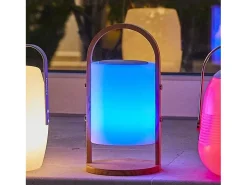 Lumisky Lámpara con altavoz Bluetooth inalámbrico 10W WOODY Color natural claro Best