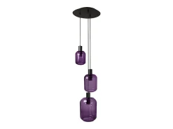 Online TOSEL Lámpara de Araña ,metal y cristal, ,A 100x D60xP60cm Violeta