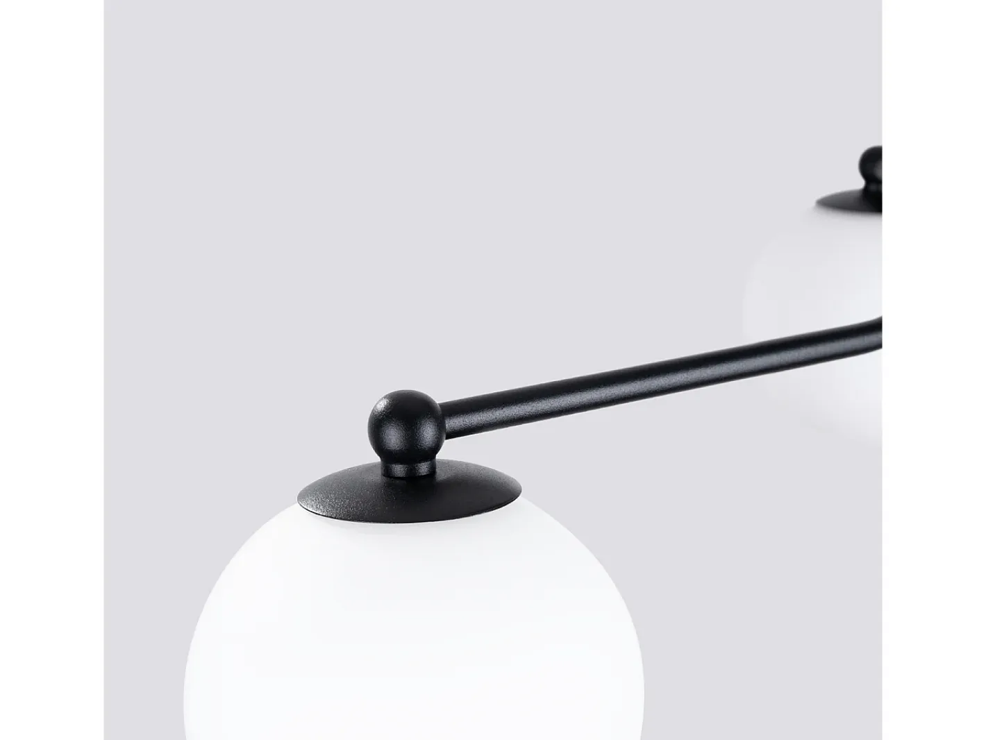 Sollux Lighting Lámpara Suspendida-Lámpara De Araña Astral Minimalista De Acero/Vidrio - 5 Fuentes Luminosas - L.58 X A.29 Cm - /Blanco Negro