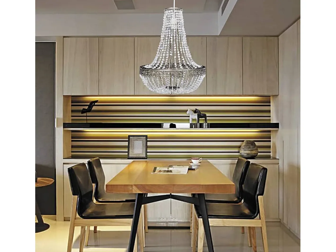 Lámpara de araña colgante 36,5 x 46 cm ES143062 Transparente