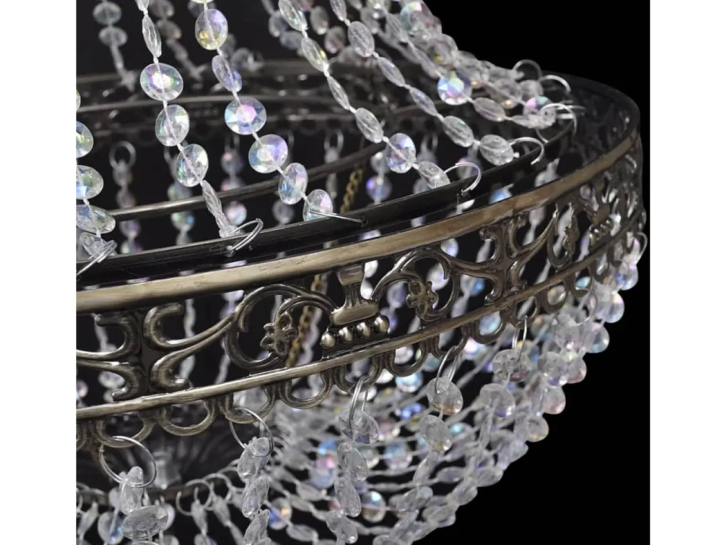 Lámpara de araña colgante 36,5 x 46 cm ES143062 Transparente