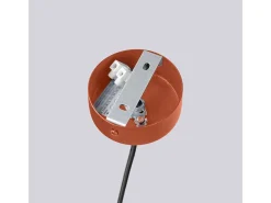 Sollux Lighting Lámpara Suspendida-Lámpara De Araña Halo Moderno De Aluminio - 6 Fuentes Luminosas - L.64 X A.230 Cm - Ocre Rojo