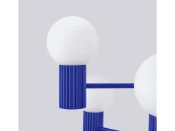 Sollux Lighting Lámpara De Araña Halo Moderno De Aluminio - 6 Fuentes Luminosas - L.64 X A.230 Cm - Ultramarino Azul oscuro Clearance