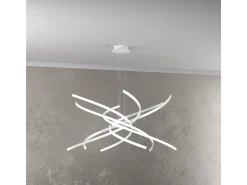 Lámpara de araña LED moderna Tornado, 69 W, 4450 lm, 1163/S80, color dorado bruñido Amarillo New