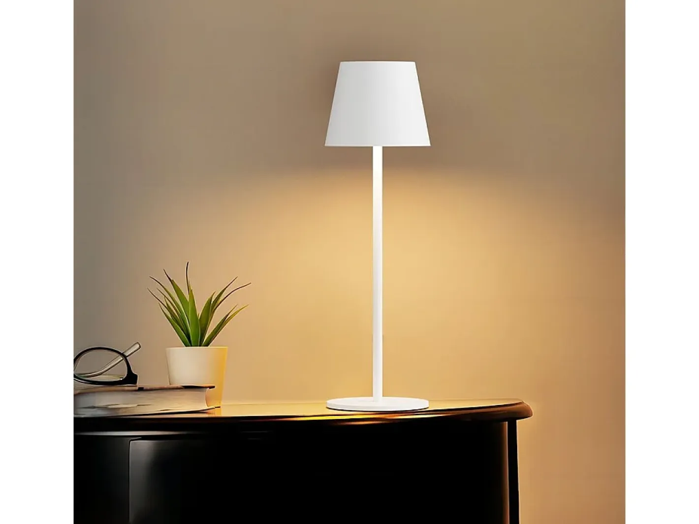 Lámpara De Mesa-Lámpara De Cabecera Toolight App1370-T White Blanco
