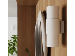 Sollux Lighting Lámpara De Mesa-Lámpara de escritorio Torow minimalista de acero - 1 fuentes luminosas 3000K - L.10 x A.21 cm - Blanco