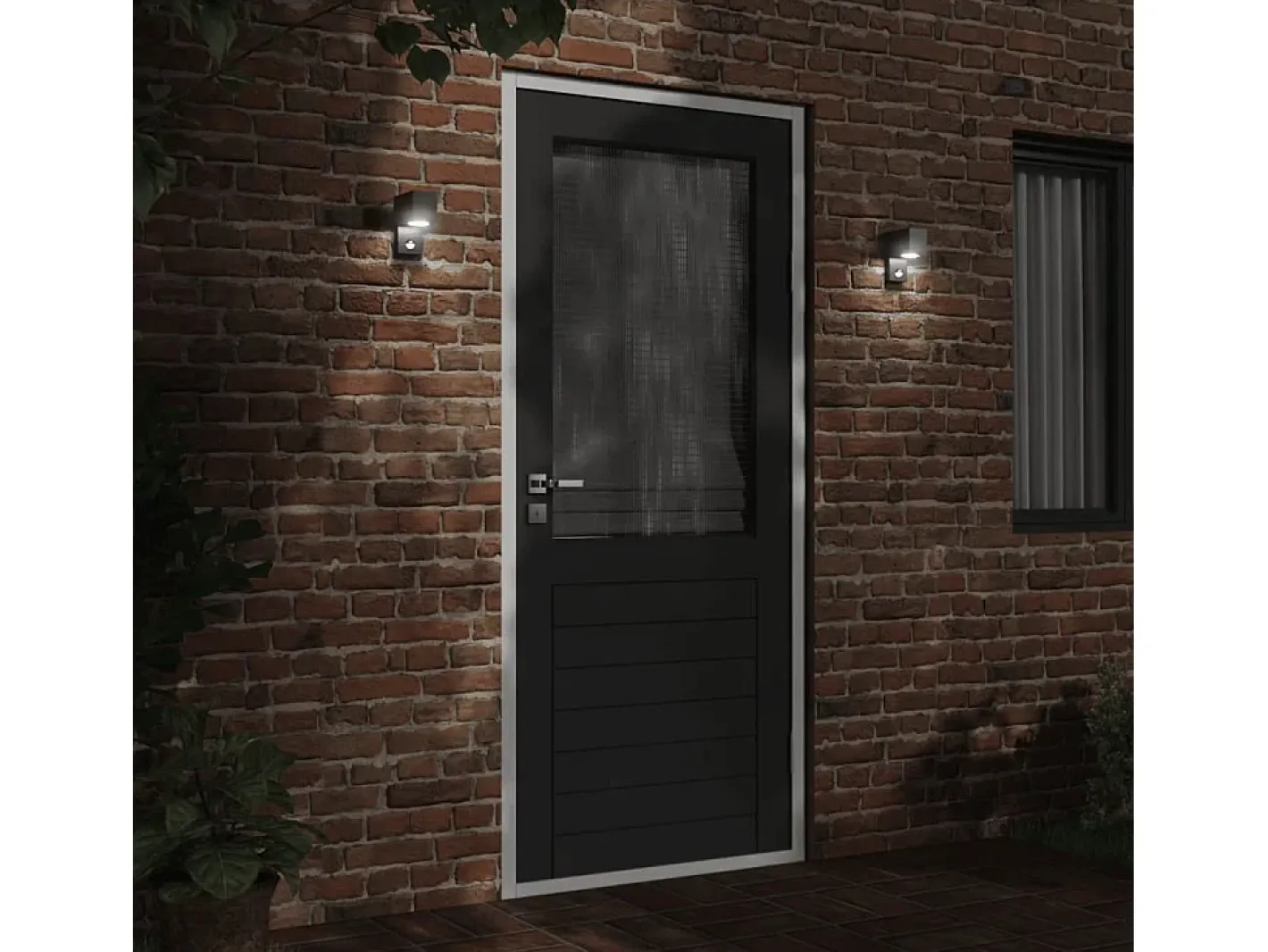 Outlet Lámpara de exterior con sensor aluminio fundido a presión ES224850 Negro