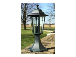 Iluminación Exterior-Lámpara de jardín 2 uds aluminio oscuro/negro ES647532 Verde