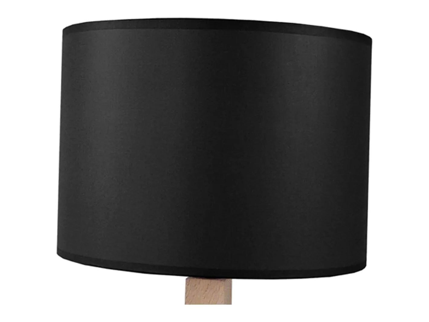 Sale TOSEL Lámpara de Mesa ,madera,natural,A45xD45x P 16cm Negro