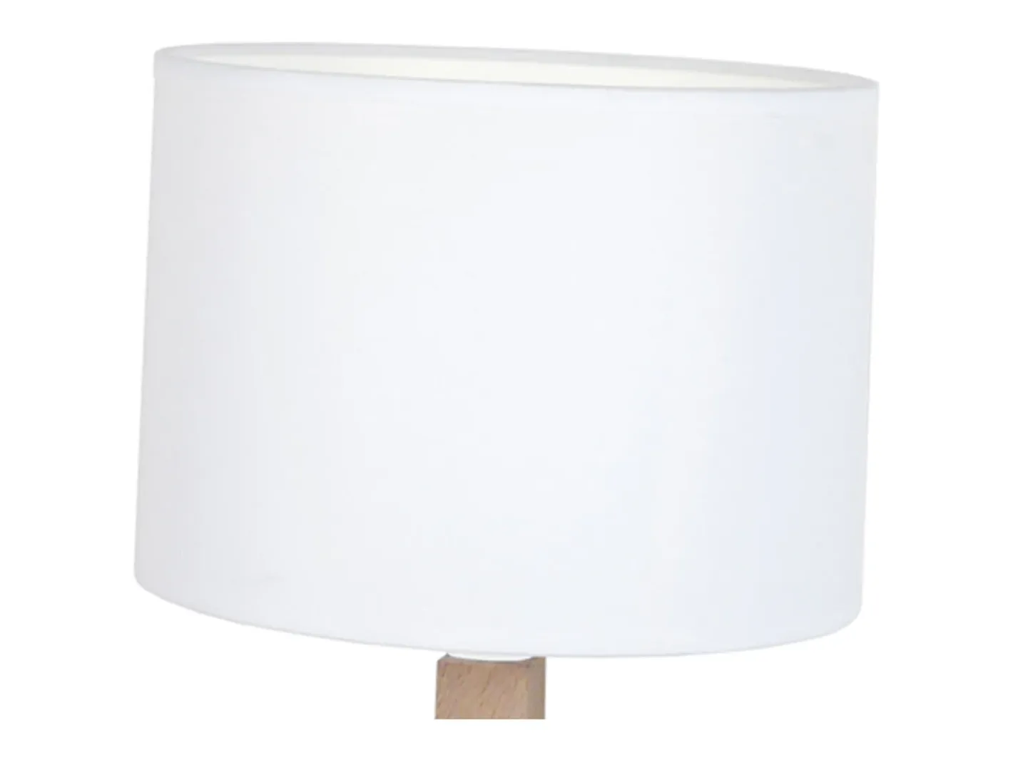 TOSEL Lámpara de Mesa ,madera,natural, A 21xD11xP11cm Blanco