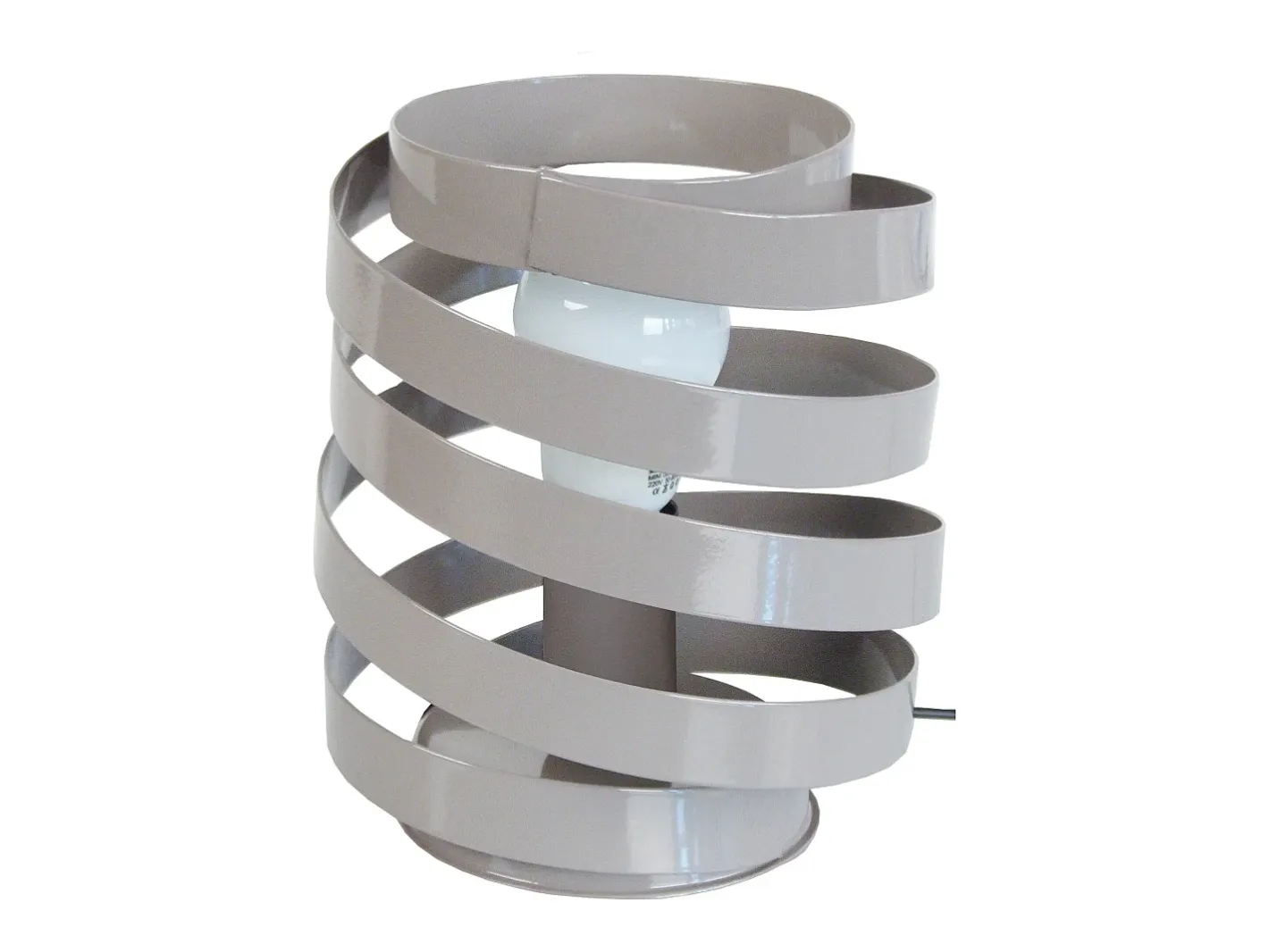 Clearance TOSEL Lámpara de Mesa ,metal, ,A22xD18xP18cm Gris