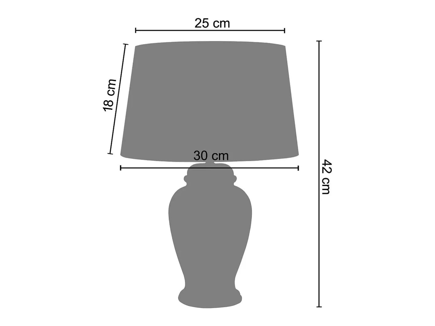 TOSEL Lámpara de Mesa ,vidrio,Blanco ,A19xD16,5xP16,5cm Amarillo Hot
