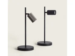 Ledkia Lámpara de Mesa Aluminio Breixo Negro New