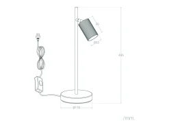 Ledkia Lámpara de Mesa Aluminio Breixo Negro New