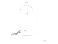 Ledkia Lámpara De Mesa-Lámpara de Mesa Aluminio Madow Camel