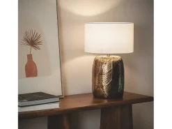 Ledkia Lámpara de Mesa Aluminio Sahitya ILUZZIA Blanco New