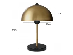 Concept-Usine Lámpara de mesa amarilla en forma de seta de 38 cm PAULE Blanco Outlet