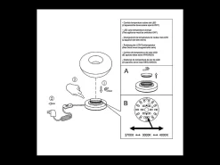 Lámpara de mesa Brena - Fabas Luce color coñac - Control táctil LED regulable de 11 W - Vidrio borosilicato cóncavo color coñac Marru00f3n Sale