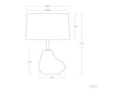 Ledkia Lámpara De Mesa-Lámpara de Mesa Cerámica Bulga Blanco