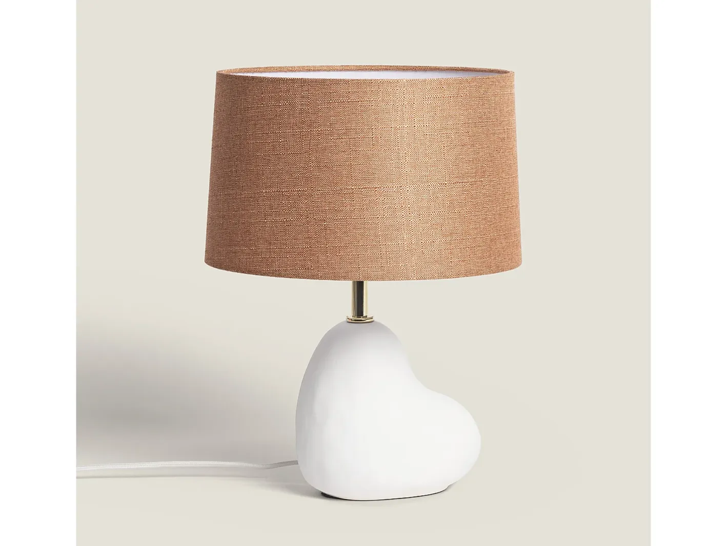 Ledkia Lámpara De Mesa-Lámpara de Mesa Cerámica Bulga Blanco