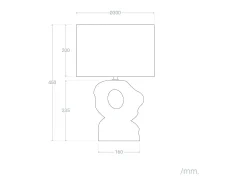 Ledkia Lámpara de Mesa Cerámica Illinois Blanco Clearance