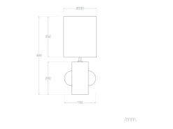 Ledkia Lámpara de Mesa Cerámica y Rafia Tyler Negro Clearance