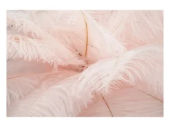 Discount Lámpara de mesa con pantalla de plumas y 2 luces Palm S - Rosa