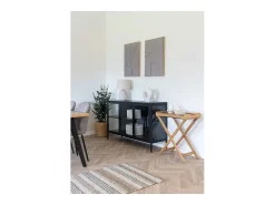 Les Tendances Lámpara de mesa CROFT – Lámpara de cerámica efecto arena Beige Hot