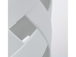 Ledkia Lámpara De Mesa-Lámpara de Mesa de Cerámica y Tela Makalu Blanco