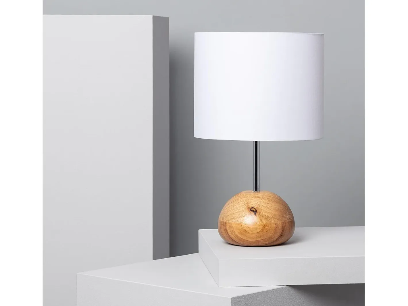 Ledkia Lámpara De Mesa-Lámpara de Mesa de Madera Gulbi Natural Color natural claro