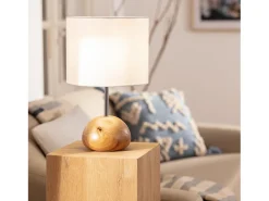 Ledkia Lámpara De Mesa-Lámpara de Mesa de Madera Gulbi Natural Color natural claro