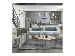 Sale Atmosphera Lámpara de mesa de metal Negro