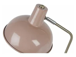 Discount LEITMOTIV Lámpara de mesa de metal con capucha Rosa