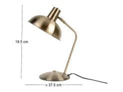 LEITMOTIV Lámpara de mesa de metal cepillado Hood Dorado Online
