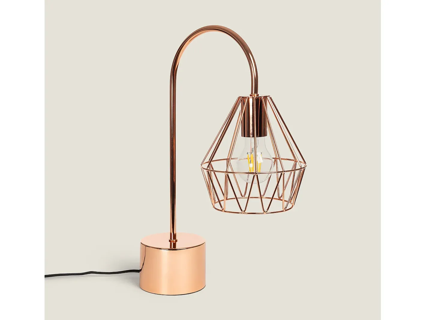 Online Ledkia Lámpara de Mesa de Metal Fugalaau Cobre Cobrizo