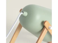 Ledkia Lámpara de Mesa de Metal Kiume Celadón Verde Clearance