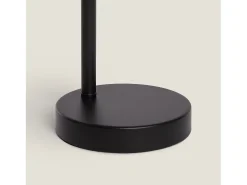 Ledkia Lámpara de Mesa de Metal y Madera Monah Negro Best