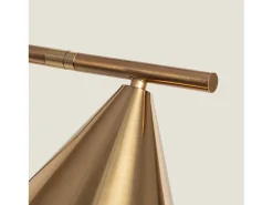 Ledkia Lámpara De Mesa-Lámpara de Mesa de Mármol y Metal Tinos Dorado