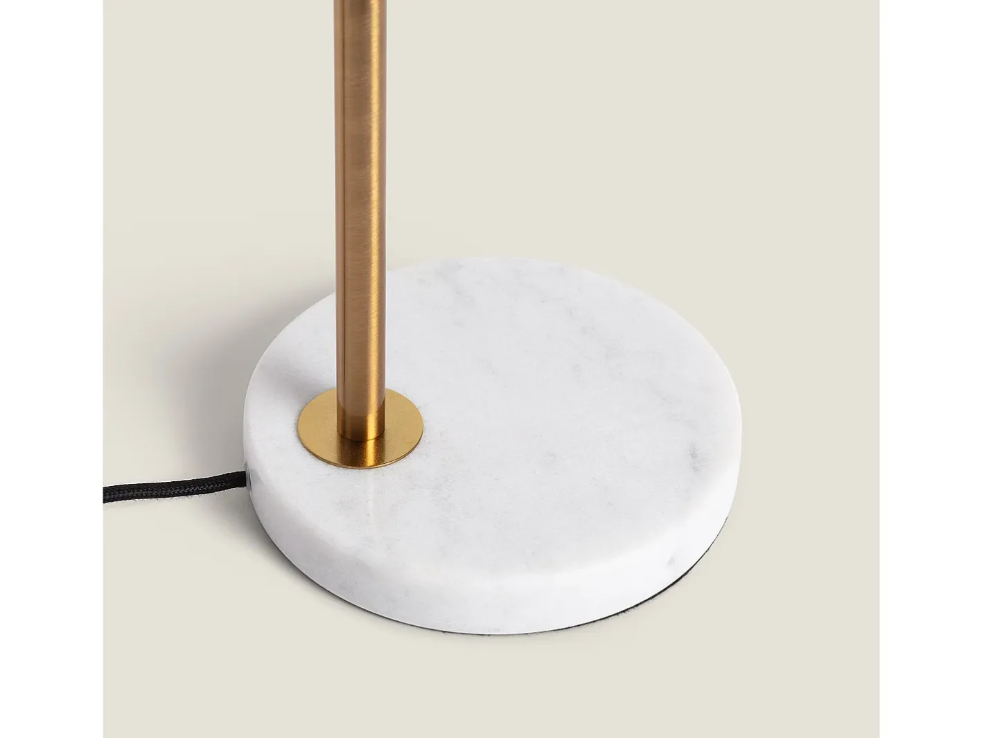 Ledkia Lámpara De Mesa-Lámpara de Mesa de Mármol y Metal Tinos Dorado