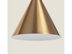 Ledkia Lámpara De Mesa-Lámpara de Mesa de Mármol y Metal Tinos Dorado