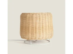 Ledkia Lámpara De Mesa-Lámpara de Mesa de Ratán Gondia Natural Color natural claro
