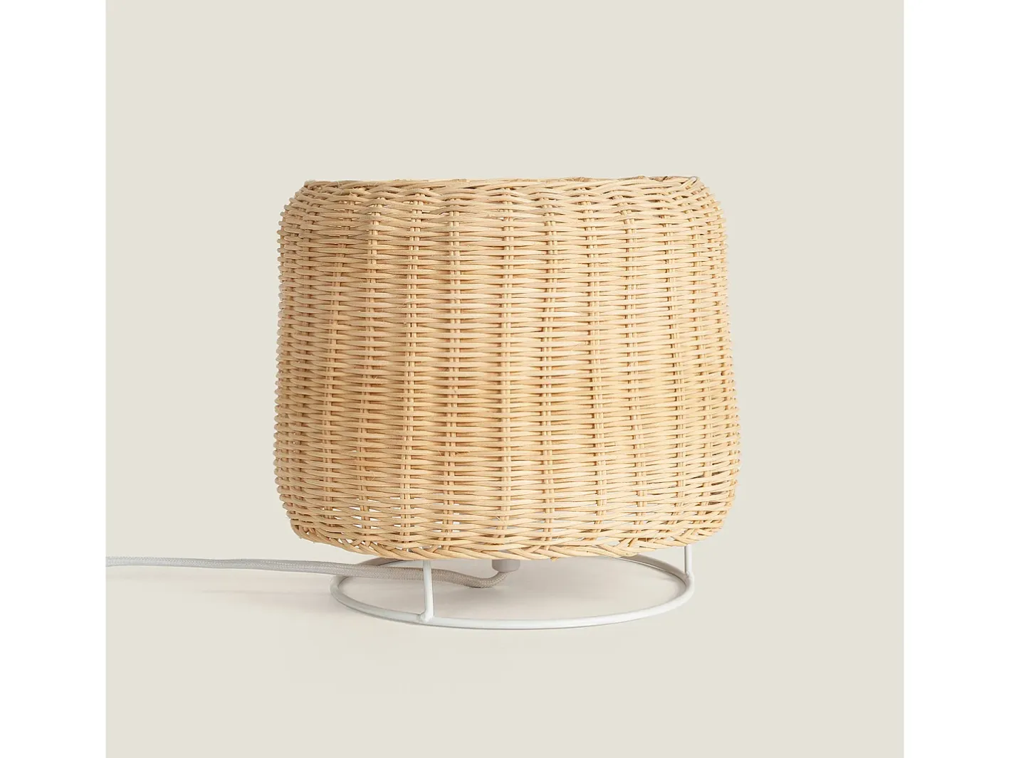 Ledkia Lámpara De Mesa-Lámpara de Mesa de Ratán Gondia Natural Color natural claro
