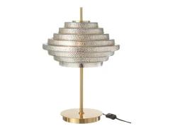 J-Line Lámpara de mesa de vidrio 54x36x36 cm Dorado