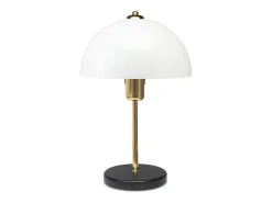 New Concept-Usine Lámpara de mesa dorada en forma de seta LISETTE 37cm Verde