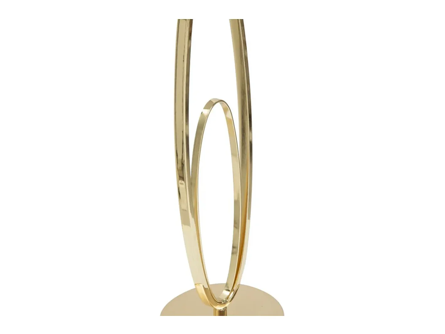 Lámpara de mesa elegante con base dorada y pantalla beige Flush M Dorado New