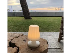 Lumisky Iluminación Exterior-Lámpara de mesa inalámbrica H22CM LADY MINI Blanco